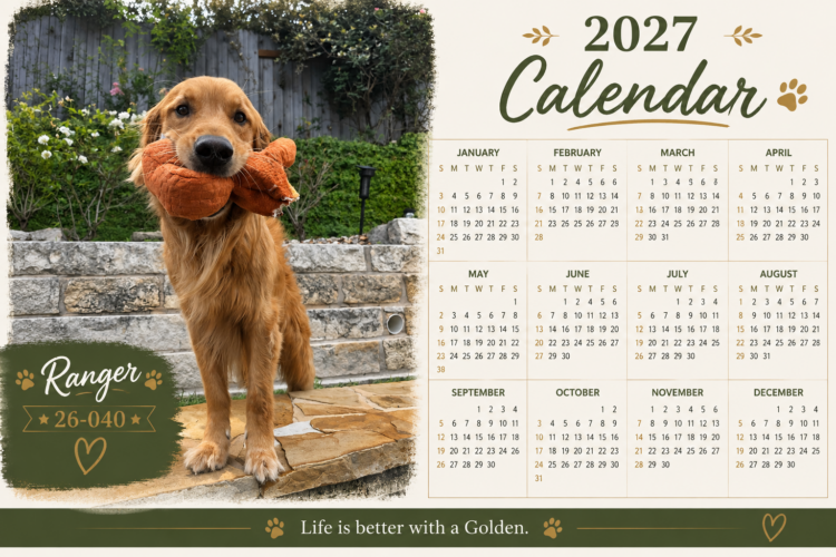 2026 Calendar auction